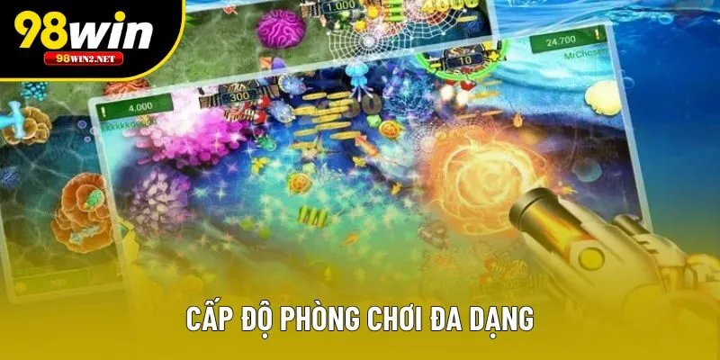Cấp độ phòng chơi đa dạng