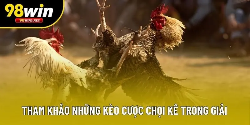 Tham khảo những kèo cược chọi kê trong giải